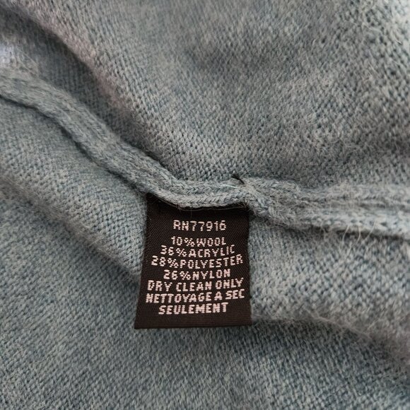 Pilcro by Anthropologie Collared Sleeveless Women Sweater Blue One Size - Picture 6 of 8